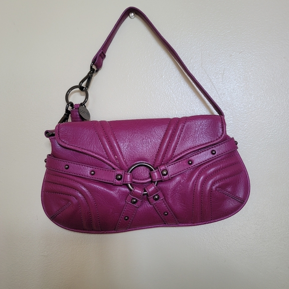 BOTKIER PINK/PURPLE PURSE WITH TASSLE AND TAG EMBELLISHMENTS 💖. NEW without tag - Picture 4 of 12